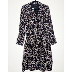 New Ann Taylor Geometric Trench Coat Women's Size XS Petite